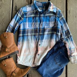 Osh Kosh Size 7 Bleached Flannel